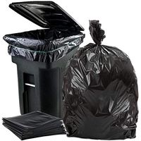 Plasticplace 95-96 Gallon Garbage Can Liners │1.5 Mil │ Black Heavy Duty Trash Bags │ 61” X 68” (25Count)