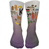 Unisex Athletic Socks Ankle Socks Casual Sport Socks Travel To Kenya Breathable Crew Socks 30cm