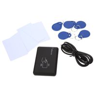 KKmoon Contactless 14443A IC Card Reader with USB Interface 5pcs Cards + 5pcs Key Fob 13.56MHZ RFID