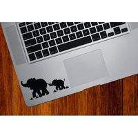 FocEnterprises ELEPHANT MOM AND BABY TRACKPAD / KEYPAD / PALM REST VINYL DECAL STICKER FOR MACBOOK NOTEBOOK LAPTOP