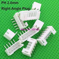 Nathan-Ng - 100pcs Micro Mini JST PH 2.0mm 2/3/4/5/6/7/8/12 pin Vertical Male Plug, Right Angle Male Connector