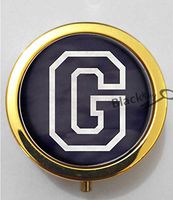 BlackKey Letter G 3-Compartment Decorative Pocket Gift Box Case Organizer for Pill, Color 2 -1361