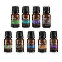 SpaRoom 100% Pure Essential Oil Starter Kit, 10mL Amber Bottle, 9 Count