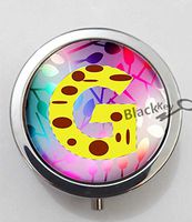 BlackKey Letter G 3-Compartment Decorative Pocket Gift Box Case Organizer for Pill, Color 1 -1365