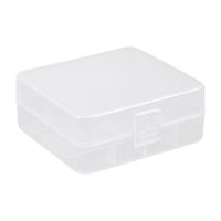 uxcell Hard Plastic Storage Box Battery Holder Organizer Protective Container for 2 x 26650 Batteries