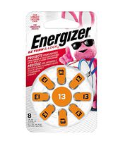 Energizer Hearing Aid Batteries Size 13, EZ Turn & Lock (8 Battery Count)