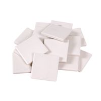 hand2mind White Streak Plates, 2 Inch x 2 Inch x 1/6 Inch (Pack of 10)