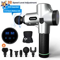 Massage Gun Upgrade Percussion Muscle Massager, Deep Tissue Massager with Ultra-Quiet 30 Speeds for Pain Relief, Handheld Electric Body Massager Sports Drill Portable Super Quiet Brushless Motor