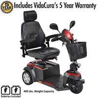 Drive Ventura DLX 3-Wheel Scooter Including 5 Year Extended Warranty (18" Captain’s Seat)