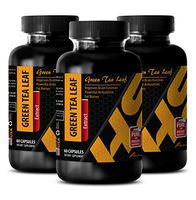 Natural Weight Loss Supplements - Green Tea Leaf Extract - Green Tea Supplement Weight Loss - 3 Bottles 180 Capsules