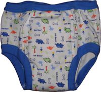 Baby Pants Adult - Almost a Big Kid Training Pants - XL Blue Dinosaur