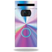 MightySkins Skin Compatible with Ring Doorbell 2 - Rainbow Zoom | Protective, Durable, and Unique Vinyl Decal wrap Cover | Easy to Apply, Remove, and Change Styles | Made in The USA