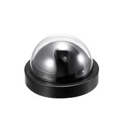 uxcell Fake Security Camera Dummy Dome CCTV with Blinking Red LED Warning Alert Light for Home Outdoor Indoor Black