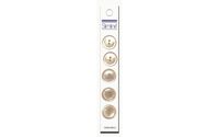 Slimline Buttons Series 1-Tan 2-Hole 3/4" 5/Card