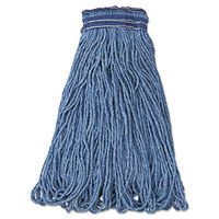 Rubbermaid Commercial E238 Universal Headband Mop Head, Cotton/Synthetic, 24oz, Blue, 12/Carton