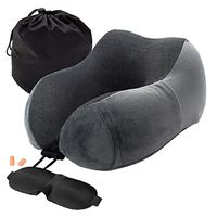 Euone  Travel Pillows, Neck Pillow Aircraft Travel Memory Foam Support Office Head Rest Cushion New