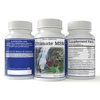 MSM, Ultimate MSM, Amazing Natural Organic Dietary Sulfur Skin and Joint Supplement with MSM, Cirtus Bioflavonoids, and Homeopathic Cell Salts 120ct