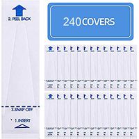 melupa 240 Pack Digital Thermometer Probe Covers - 4.74 x 1.10 Inches - Disposable Universal Covers for Oral, Armpit, Rectum Electronic Thermometer - Disposable, Safe and Sanitary