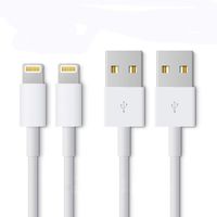 2PACK Apple iPhone/iPad Charging/Charger Cord Lightning to USB Cable[Apple MFi Certified] Compatible iPhone X/8/7/6s/6/plus/5s/5c/SE,iPad Pro/Air/Mini,iPod Touch(White 2M/6.6FT) Original Certified