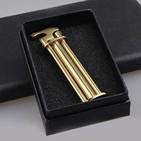 100% Original JIFENG Brass Butane Lighter high-end Metal Flint Lighter Old Style