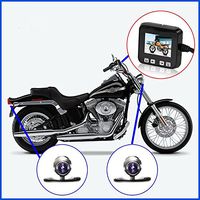 Biker's Camera, Sykik Rider Sybc6 Motorcycle Action Camera, Sport Camera with DVR. with Front Camera and Back Camera, 2" LCD Monitor with Picture in Picture