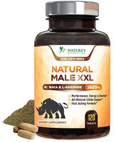 Natural Male XXL Pills Aids Natural Stamina, Strength & Mood - Extra Strength Enlargement and Energy Support - Made in USA - Prime Performance Endurance Supplement for Men - 120 Capsules