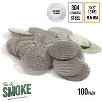 Made in The USA - 100 3/8" (.375") 304 Stainless Steel Premium Pipe Screen Filters