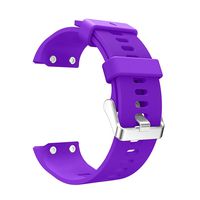 BullkerDirect Compatible with Garmin Forerunner 35 Silicon Waterproof 225mm Wristband Replacement Watch Band Strap for Women Men - Purple
