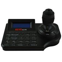 REJCPTZ-2 Elite Universal PTZ CCTV Joystick+Keyboard Controller (Black)w/d Backlit LCD Screen, Pan-Tilt-Zoom-Focus-Iris-Twist-Control Adjustments