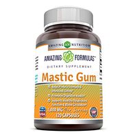 Amazing Formulas Mastic Gum 500 Mg 120 Capsules - Supports Gastrointestinal Health, Digestive Function, Immune Function and Oral Health - an All-Natural Remedy for Occasional Heartburn and Stomach