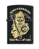 Zippo Sons of Anarchy Grim Reaper and Redwood Original Black Matte Pocket Lighter