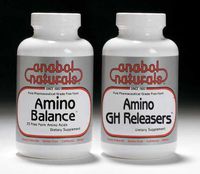 Anabol Naturals Physique Stack: Amino Balance 480 caps and Amino GHReleasers 240 caps (2 Month Supply)
