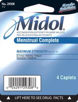 Handy Solutions Midol Caplets, 2 Count  (Pack of 6)