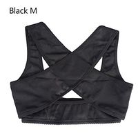 New Humpbacked Prevent Elastic Posture Corrector Brace Chest Support Shoulder Support Adjustable Back Correction Belt Spine Support Correction Belt 4Size(M-BLACK)