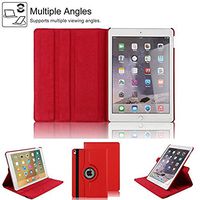Businda iPad Pro 10.5" 2017 Case, Ultra Slim Lightweight 360 Degrees Rotating Multiple Angles Stand Protective Cover with Auto Sleep/Wake Feature (iPad Pro 10.5, Red)