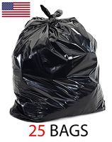 45-50 Gallon 3mil Extra Heavy Duty Contractor Garbage Bags, Puncture-Resistant, Made in USA, 37 X 43 42G-3mil (25)
