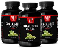 Immunity Booster for Men - Grape Seed Extract 100 MG - Vitis vinifera Grape Seed - 3 Bottles 90 Capsules