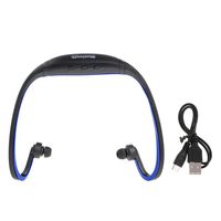 Cugap BS19C Wireless Earbuds Bluetooth Headphones Sports-V3.0 + EDR,Support with 8GB TF/Micro SD Card,HD Stereo Sweatproof for Gym Running Workout Battery Noise Cancelling Headsets (Blue)