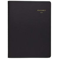 AT-A-GLANCE 2020 Monthly Planner, 9" x 11", Large, Black (7026005)