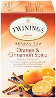 Twinings of London Orange & Cinnamon Spice Herbal Tea Bags, 20 Count (Pack of 6)