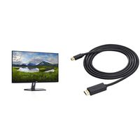 Dell 27 LED Backlit LCD Monitor SE2719H IPS Full HD 1080p 1920 x 1080 at 60 Hz HDMI VGA & AmazonBasics Mini DisplayPort to HDMI Display Adapter Cable - 6 Feet