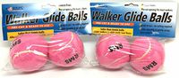 RMS Walker Glide Balls - A Set of 4 Balls with Precut Opening for Easy Installation, Fit Most Walkers (Pink)