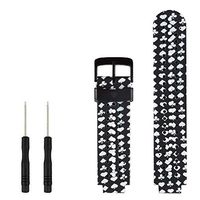 Tkasing Replacement Silicone Smart Wrist Watch Accessory Band Strap for Garmin Forerunner 220/230/235/620/630, (1M)