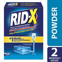 RID-X Septic Tank Treatment Enzymes, 2 Month Supply Powder, 19.6oz