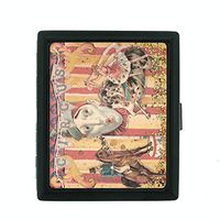 Perfection In Style Metal Cigarette Case Vintage Circus Design 004