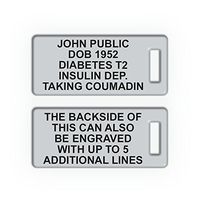 Replacement Elite Bracelet Acrylic Engraving Plate. Incl. Custom Engraving