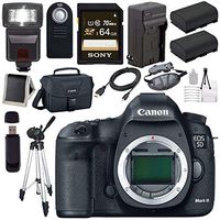 Canon EOD 5D III Digital Camera + LPE-6 Lithium Ion Battery + External Rapid Charger + Canon 100ES EOS shoulder bag Bundle 2