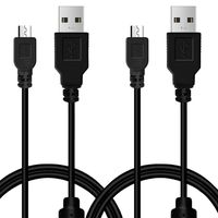 2Pcs Pack PS3 Controller Charger Charging Cable Sync Cord, 3M 10ft Mini USB Charge and Play Cable for PS Move/PS3/PS3 Slim Wireless Controller