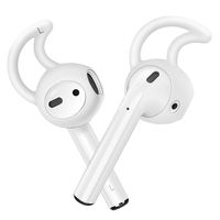 AirSha Hooks and Covers Accessories Compatible for AirPods and EarPods Earphone Earbuds [3 Pairs] (Milk White)