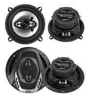 2) Boss NX524 5.25" 300W + 2) NX654 6.5" 400W 4-Way Car Audio Coaxial Speakers